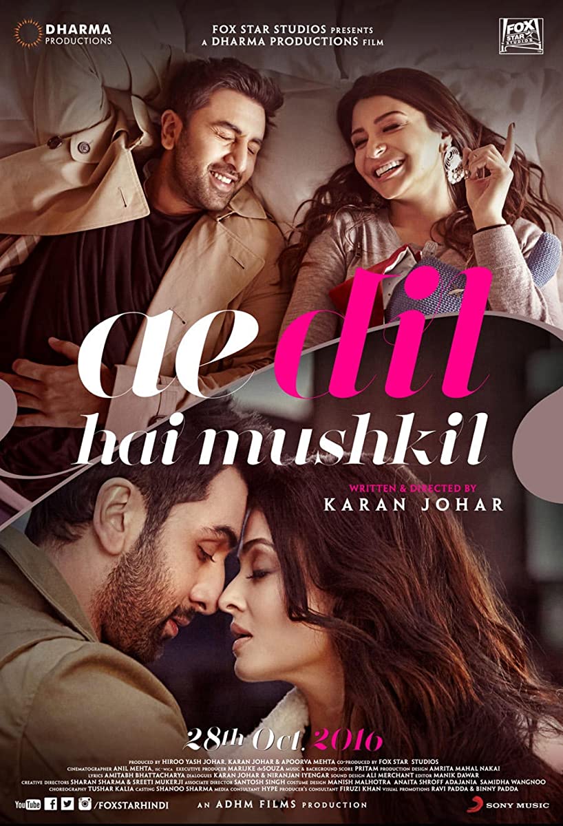 فيلم Ae Dil Hai Mushkil 2016 مترجم