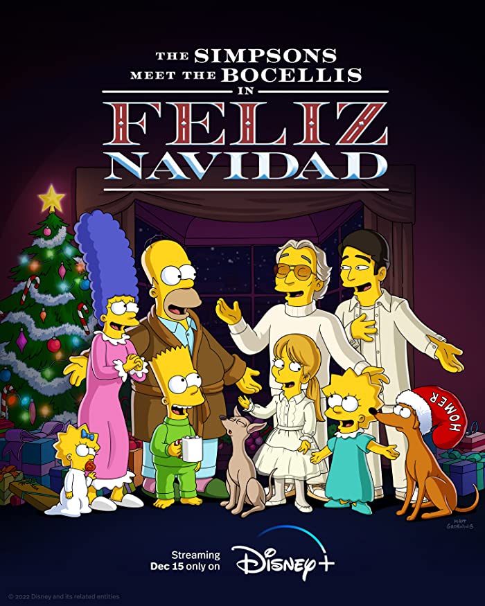 فيلم The Simpsons Meet the Bocellis in Feliz Navidad 2022 مترجم