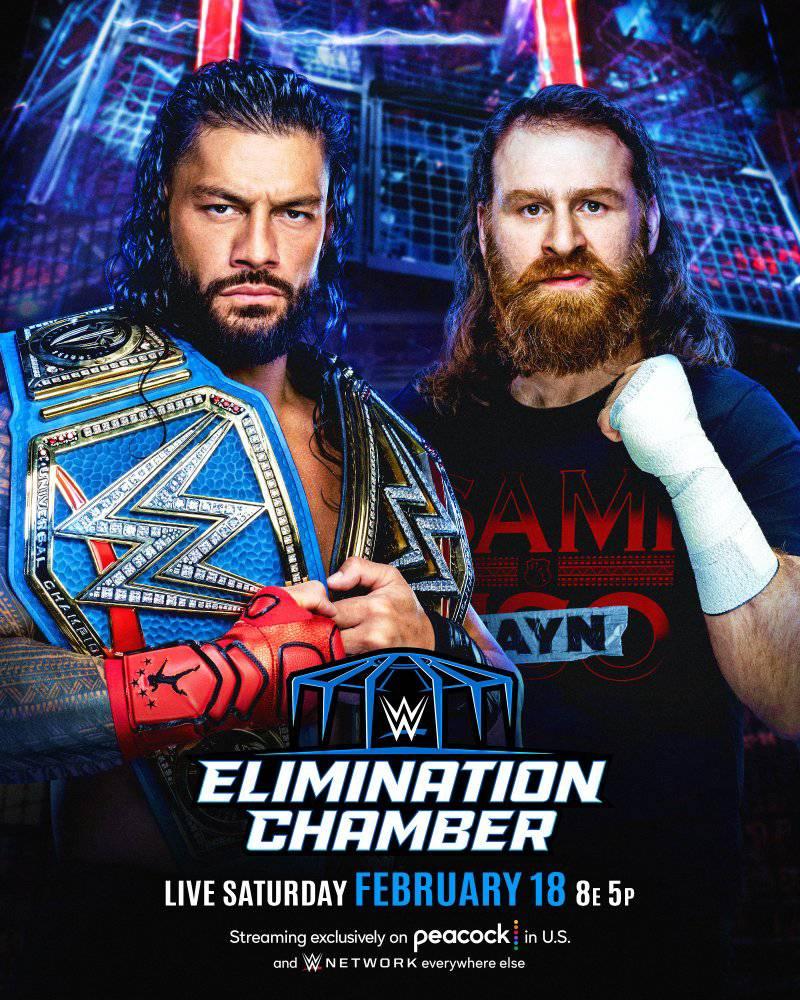 عرض غرفة الاقصاء WWE Elimination Chamber 2023 مترجم